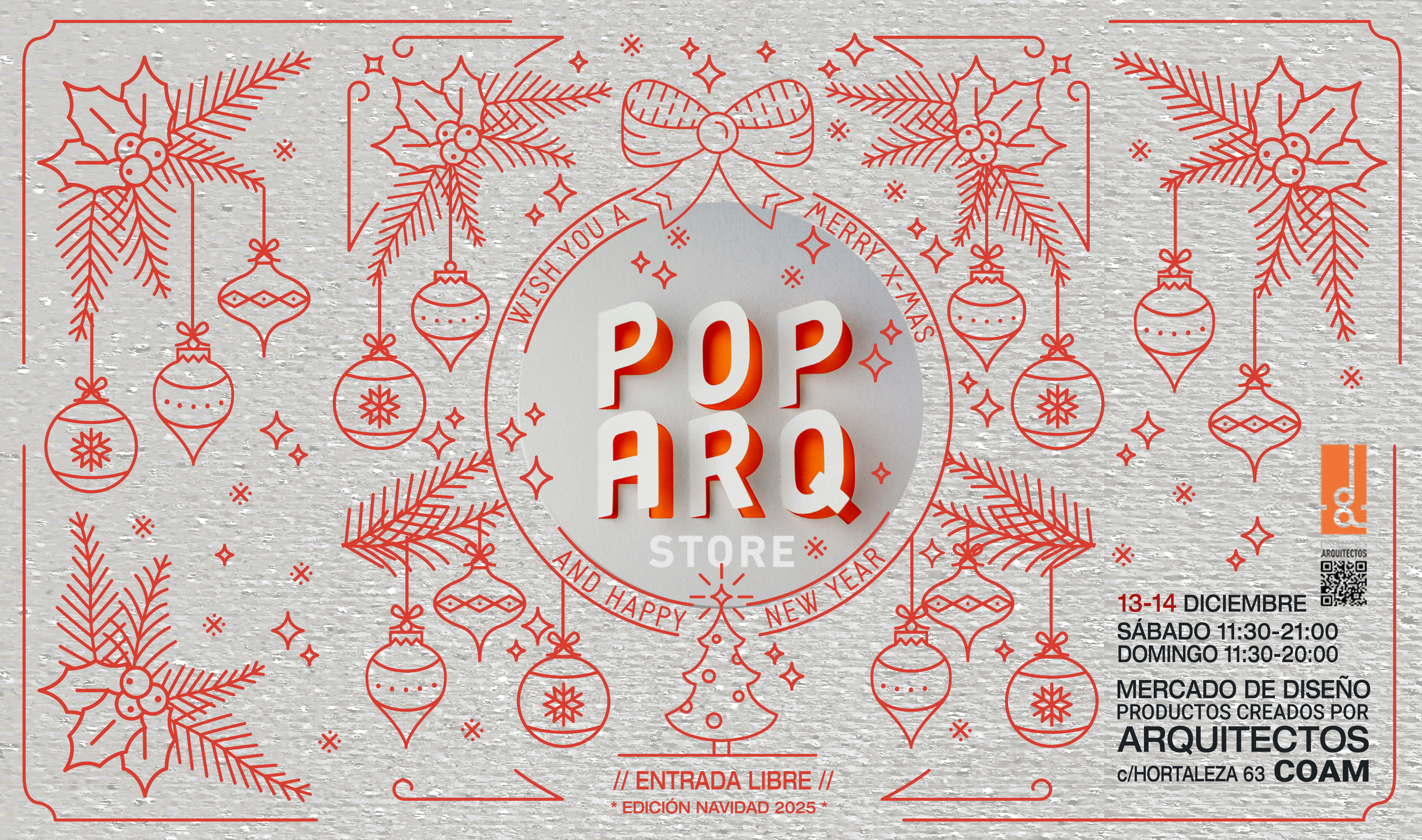 Mercado de Diseño de Arquitectos de Madrid - Pop Arq Navidad 2025